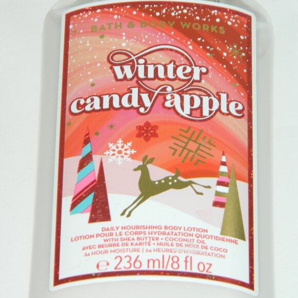 2 for/$25 Bath & Body Works Winter Candy Apple Daily Body Lotion 8 fl oz - Picture 2 of 4